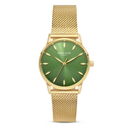 Parte Di Me Orologio rond dames horloge goudkleurig en groen PDM09054