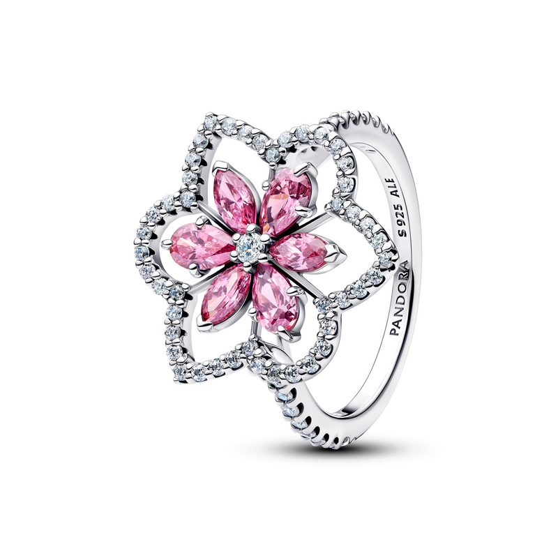 Pandora Timeless Dubbele Bloemen Cocktailring 194577C01-52-zoom-