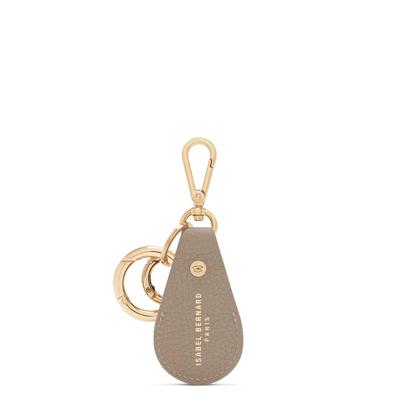 Isabel Bernard Honoré Filou Taupe Kalfsleren Airtag Sleutelhanger IB66000-078-zoom-