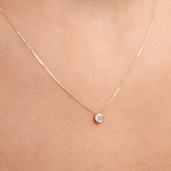 Isabel Bernard Rivoli Aélys 14 Carat Golden Necklace IB340137 (Length: 40.00-42.00 cm)