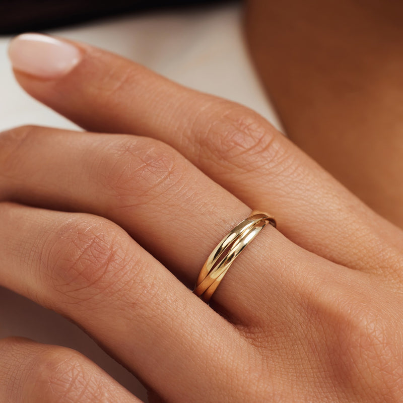 Isabel Bernard Rivoli Méline 14 Karaat Gouden Trinity Ring IB330078-60-zoom-