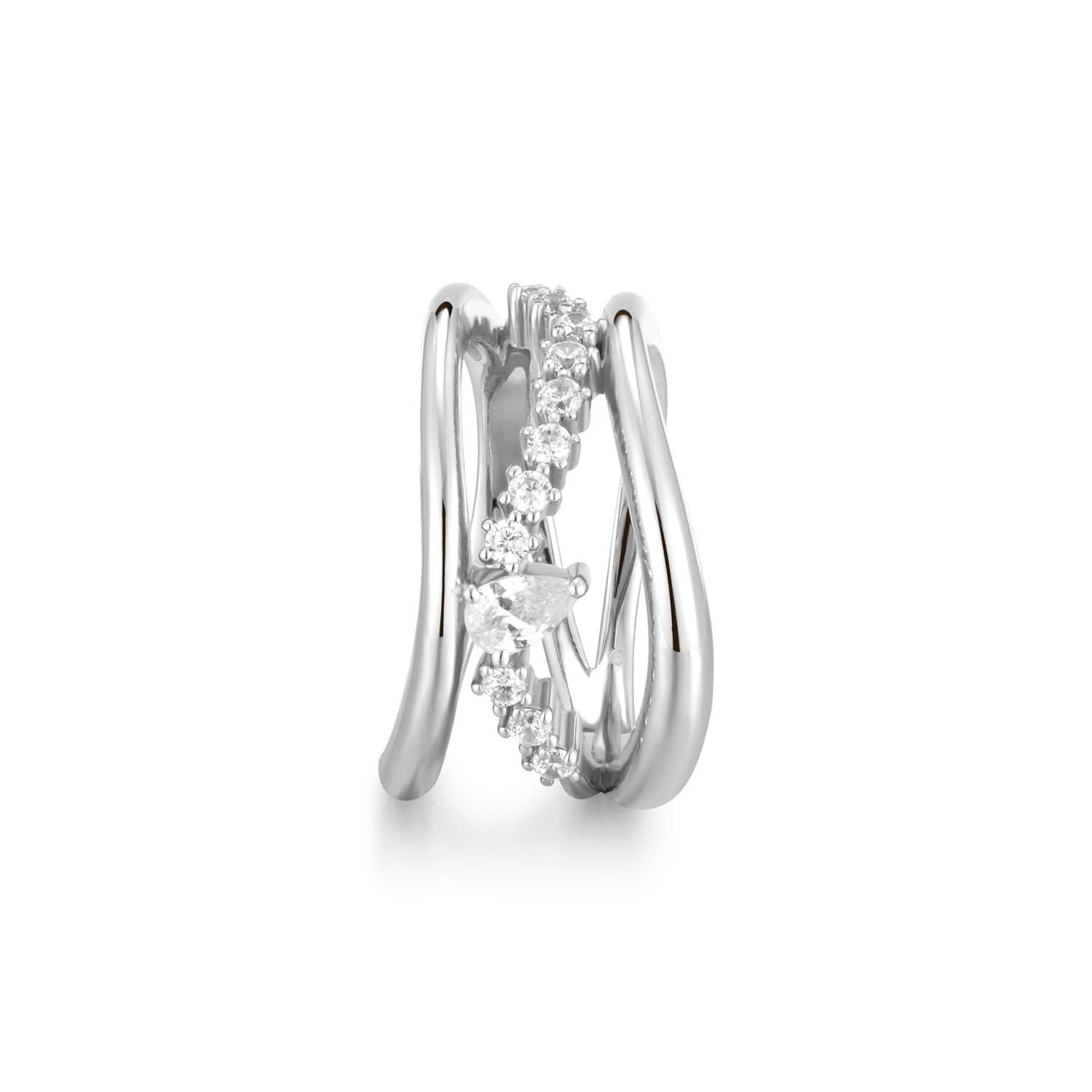 Ania Haie Ania Haie Miss Twinkle 925 Sterling Silver Ring 2002-AH-R056-02H56