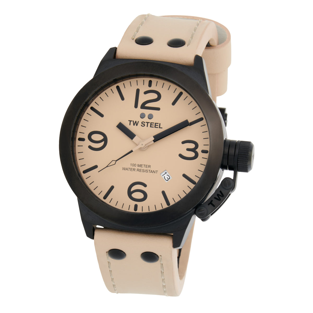 TW Steel Canteen Créme Heren Horloge 2002-TWCS114