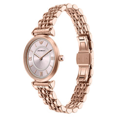 Emporio Armani Round Pink Dial Watch AR11767