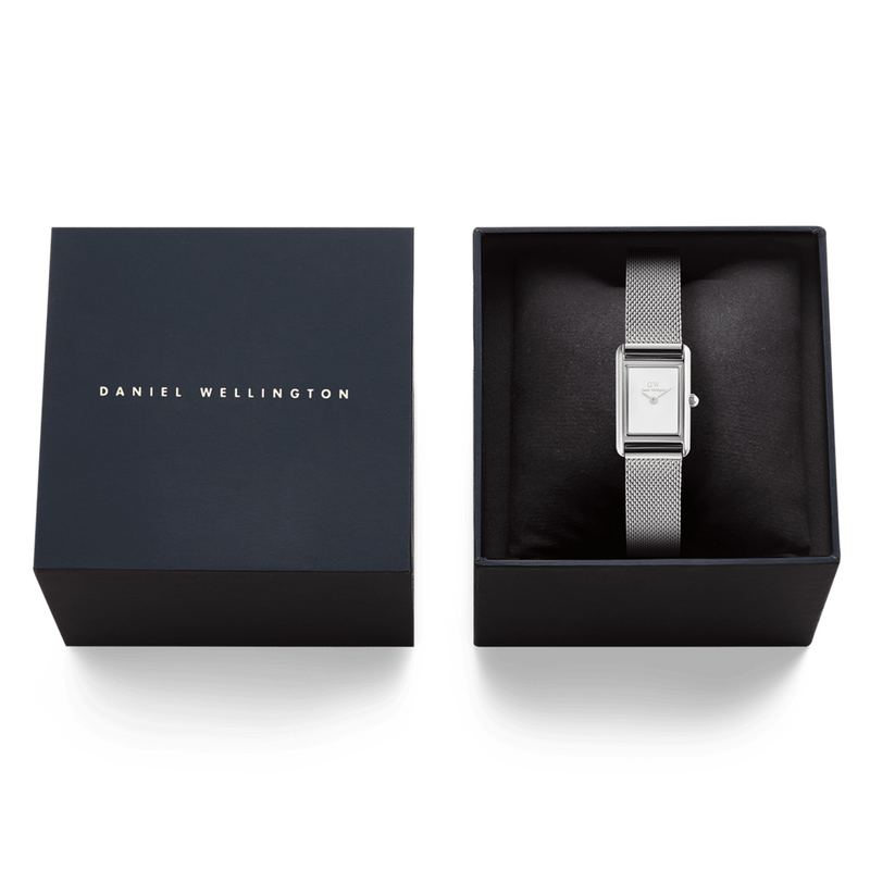 Daniel Wellington Bound Mini Sterling Wit Dameshorloge DW00100927-zoom-