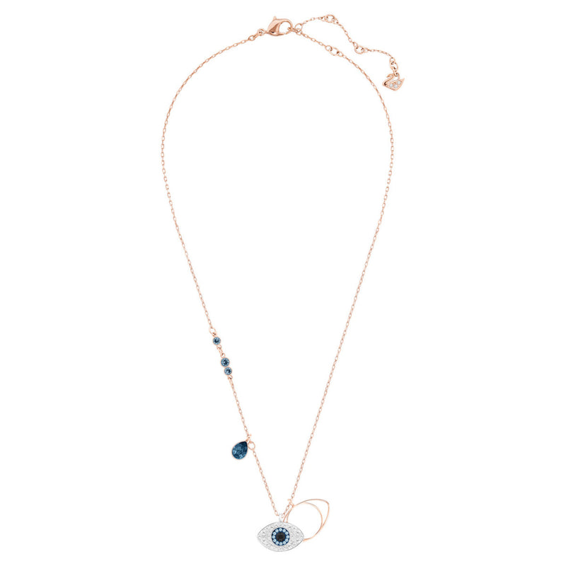 Swarovski Duo Evil Eye Multicolor Necklace 5172560-zoom-