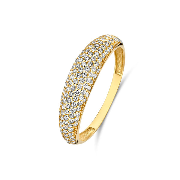 Beloro Jewels Monte Napoleone Stella 9 Karaat Ring met Zirkonia BO330032