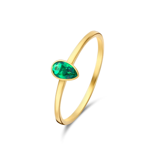 Isabel Bernard Baguette Olivia 14 Karaat Gouden Ring IB330086-48
