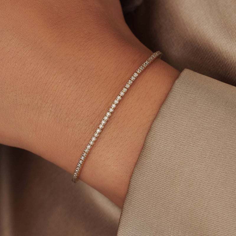 Isabel Bernard De la Paix Madeline 14 Karaat Gouden Tennis Armband | Diamant 1.08 ct | IBD320005-zoom-