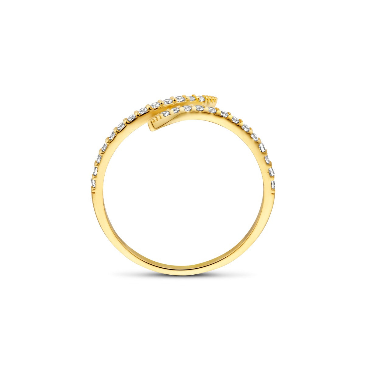 Beloro Jewels Monte Napoleone Stella 9 karat gold ring with zirconia BO330031-50