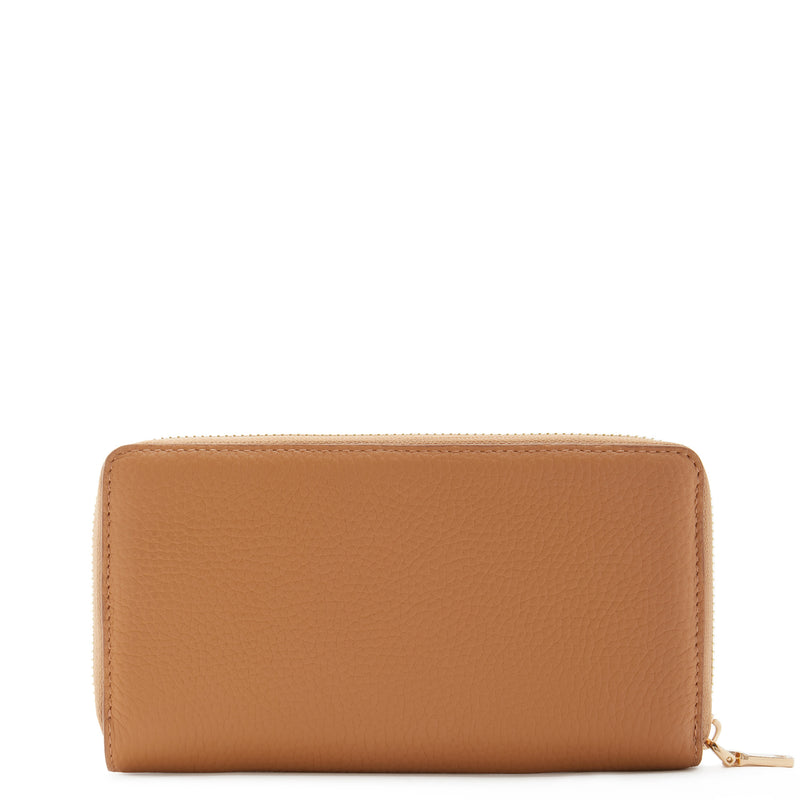 Isabel Bernard Honoré Léa Camel Kalfsleren Ritsportemonnee IB23023-zoom-
