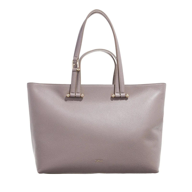 Furla Duetto Grey Leather Shopper 2001-A0630140-zoom-