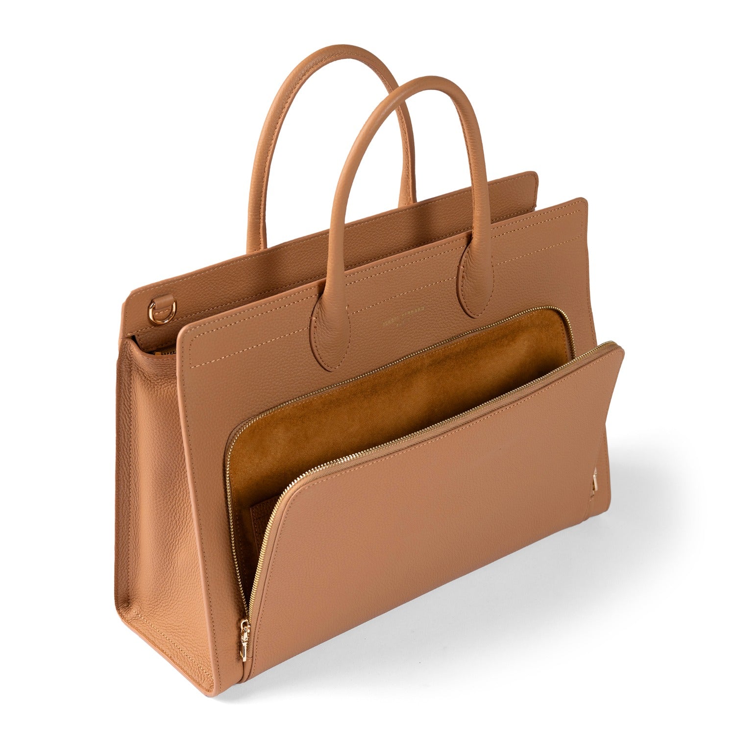 Isabel Bernard Honoré Nadine Camel Calfskin Handbag IB25053