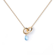 P D Paola Color 925 Sterling Silver Necklace with Gold Plating CO01-842-U