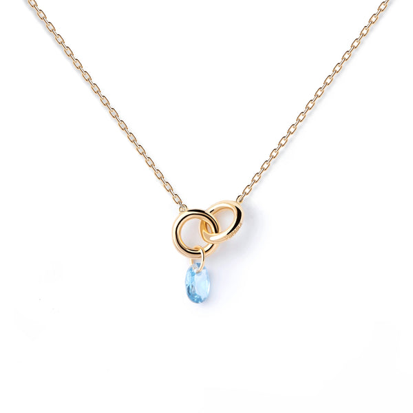 P D Paola Color 925 Sterling Silver Necklace with Gold Plating CO01-842-U