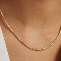 Isabel Bernard Aidee Sharla 14 Carat Golden Schakel Necklace IB340148