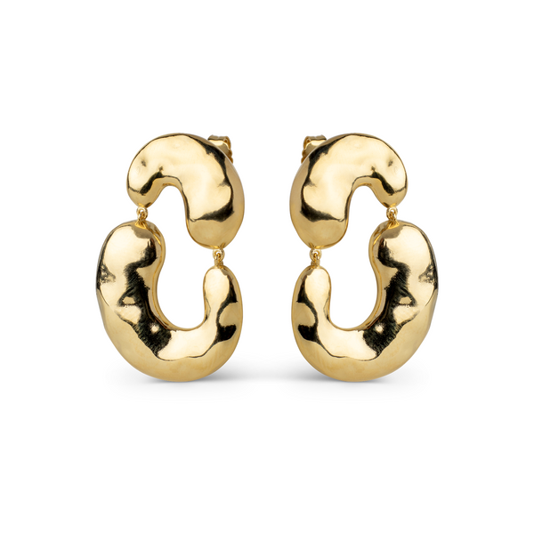 ENAMEL Copenhagen Recycled 925 Sterling Silver Gold Plated Earrings E445G