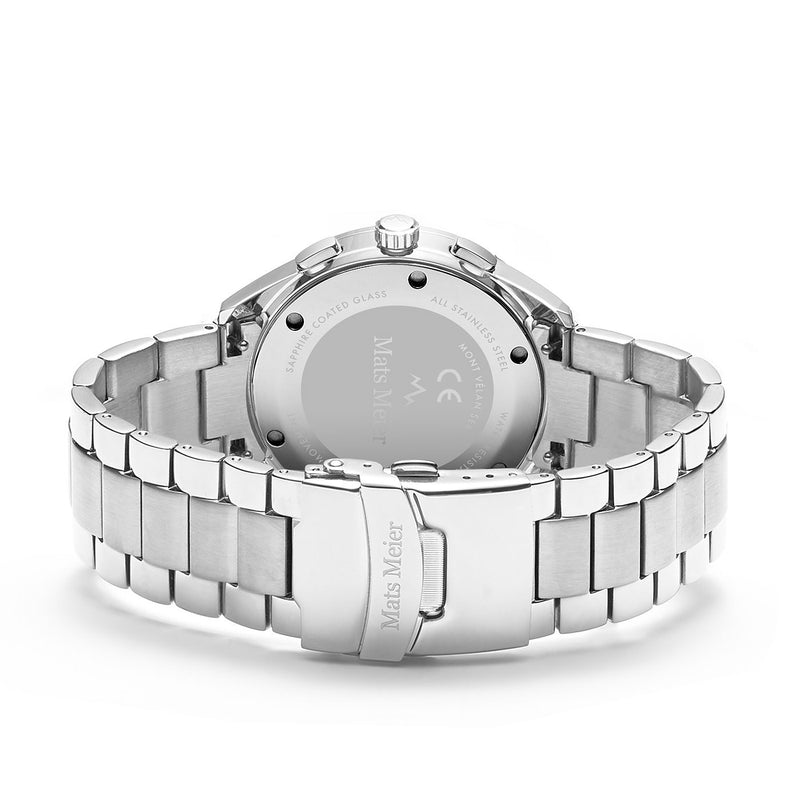 Mats Meier Mont Vélan Chrono Zwart/Zilverkleurig horloge MM10004-zoom-