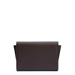 Isabel Bernard Honoré Lina Dark Brown Clutch With Detachable Shoulder Chain IB21135-031