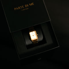 Parte Di Me Orologio Rechthoekig Women'sWatch Gold-coloured and Black PDM09001