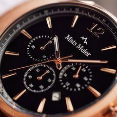 Mats Meier Grand Cornier Chrono Black/Brown Watch MM00101
