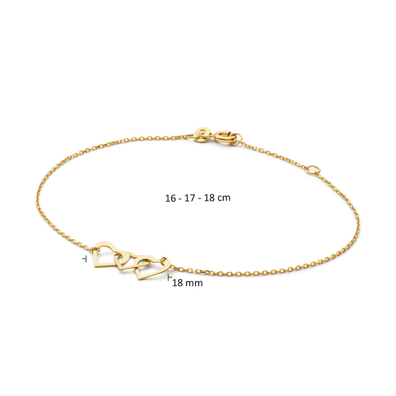 Jackie Gold Moving Love 14 Karat Gold Bracelet JKB25.550-zoom-