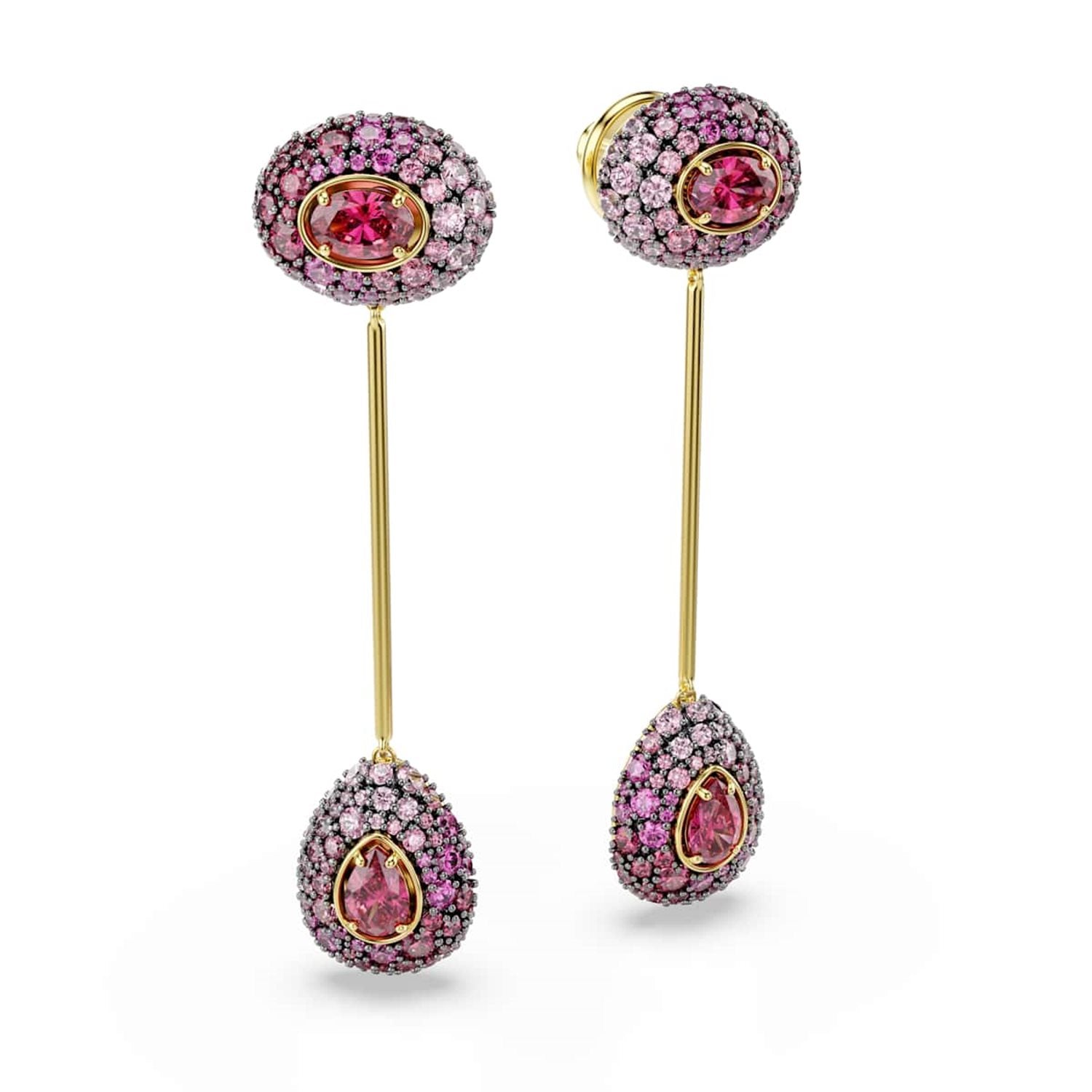 Swarovski Sublima Glam Gold-Tone Earrings with Red Crystals 5752891