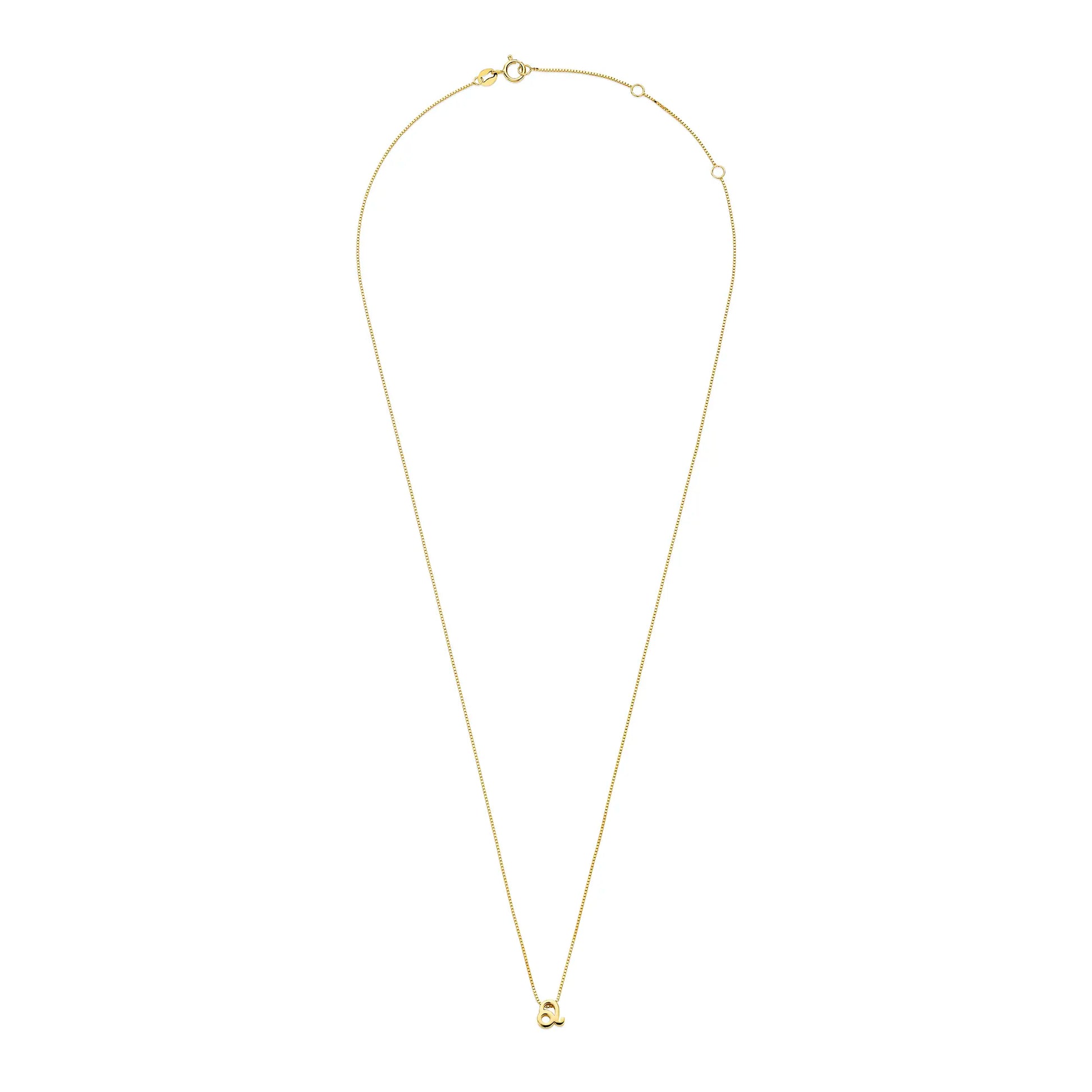 Isabel Bernard Étoiles d’Or Leo 14 Carat Gold Venetian Necklace With Horoscope IB340182