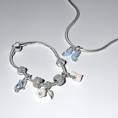 Pandora Moments 925 Sterling Silver Snowdrop Flower Dangle Charm 794239C01