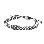 G-STAR DualShield Zilveren en Zwarte Armband GSJ.108.01