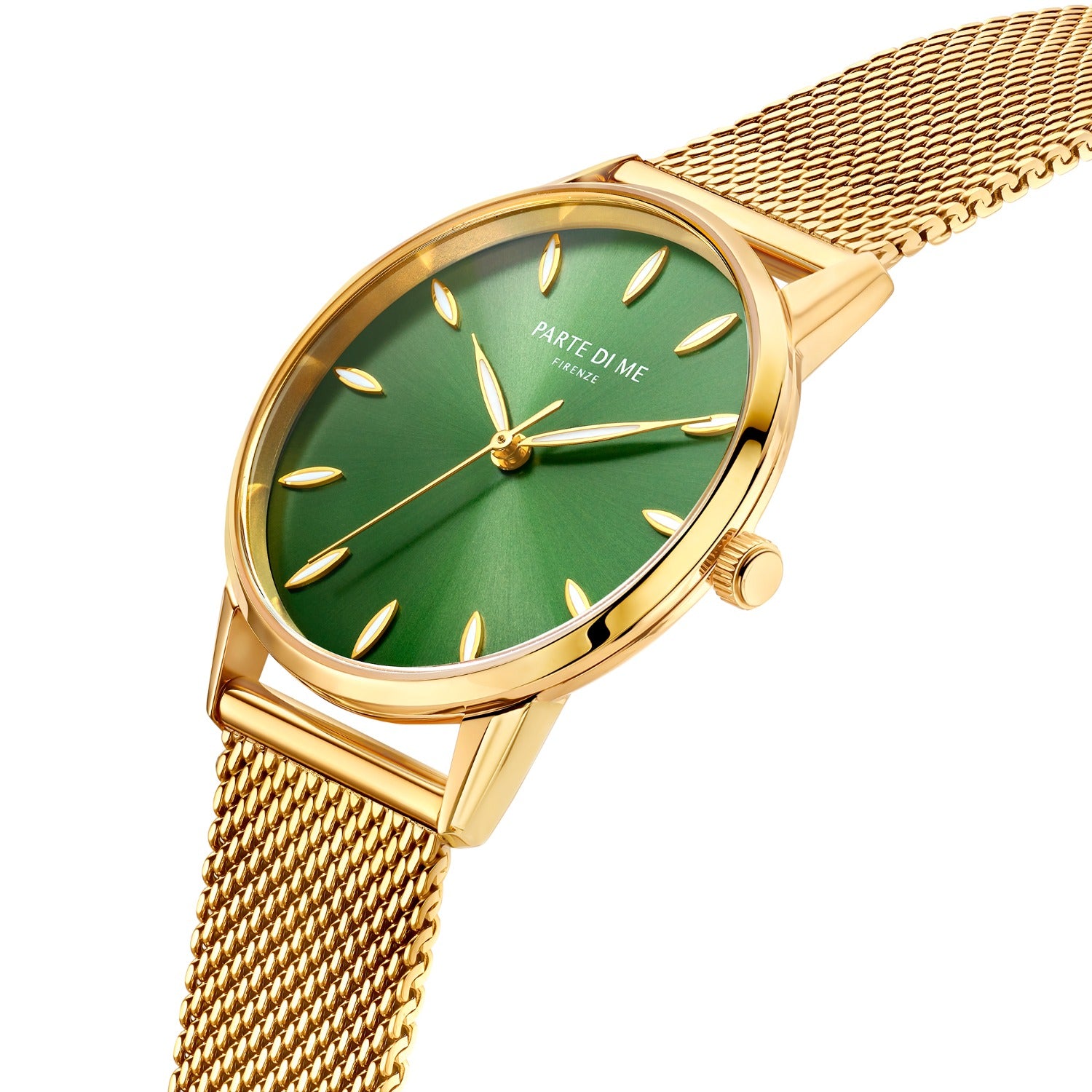 Parte Di Me Orologio round ladies watch gold coloured and green PDM09054