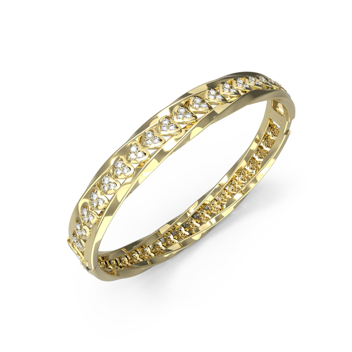 GUESS Mon Amour Gold Bracelet JUBB04601JWYGS