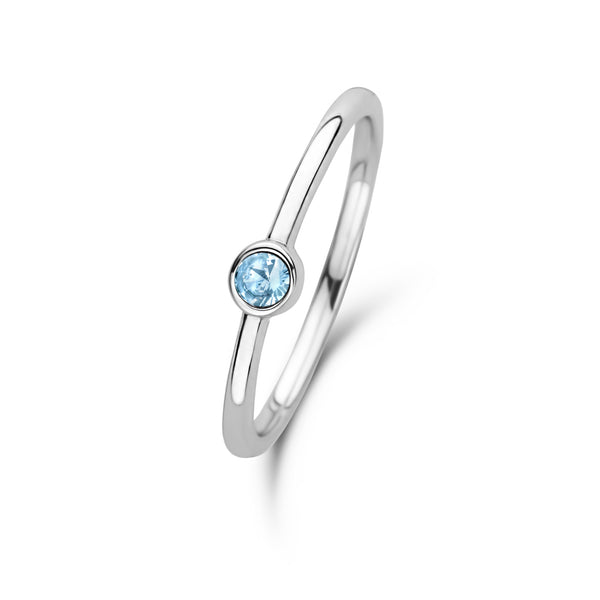 Violet Hamden Venus Zilveren Ring Met Geboortesteen VH330007MAR-60