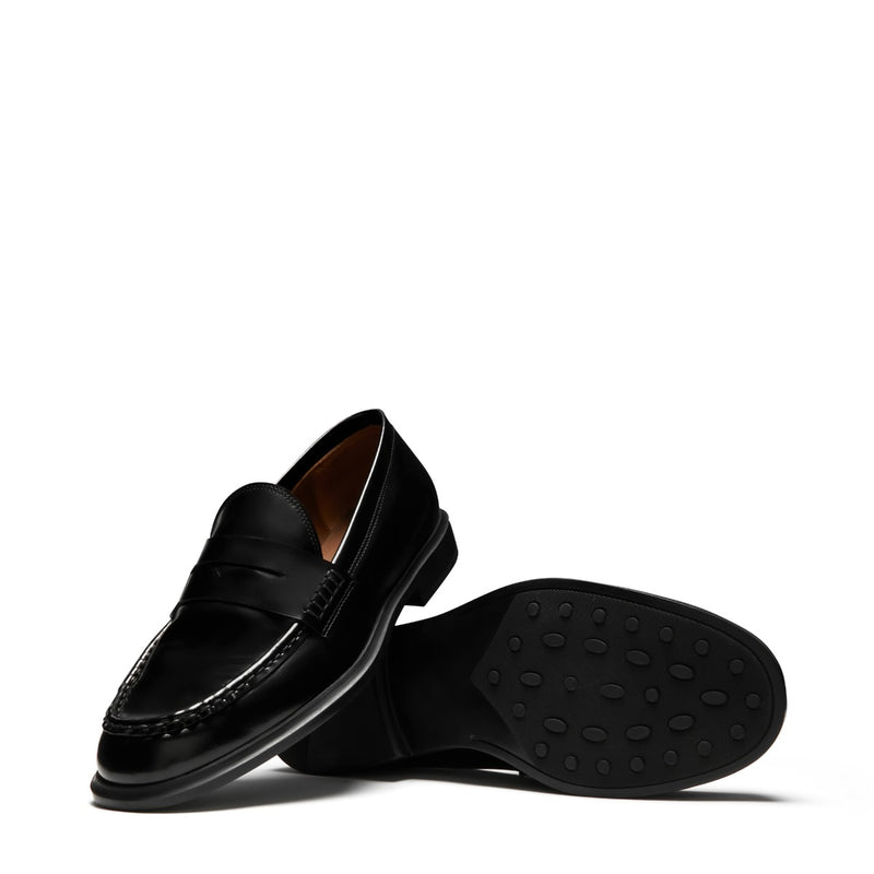 Isabel Bernard Vendôme Blandine Zwarte spazzolato Leren Loafers IB51015-601-37-zoom-