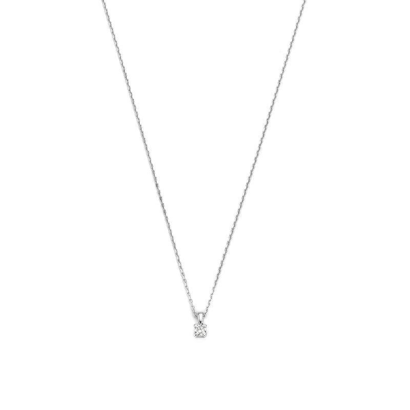 Isabel Bernard De la Paix Christine 14 karaat witgouden collier | diamant 0.10 ct | IBD350006-zoom-