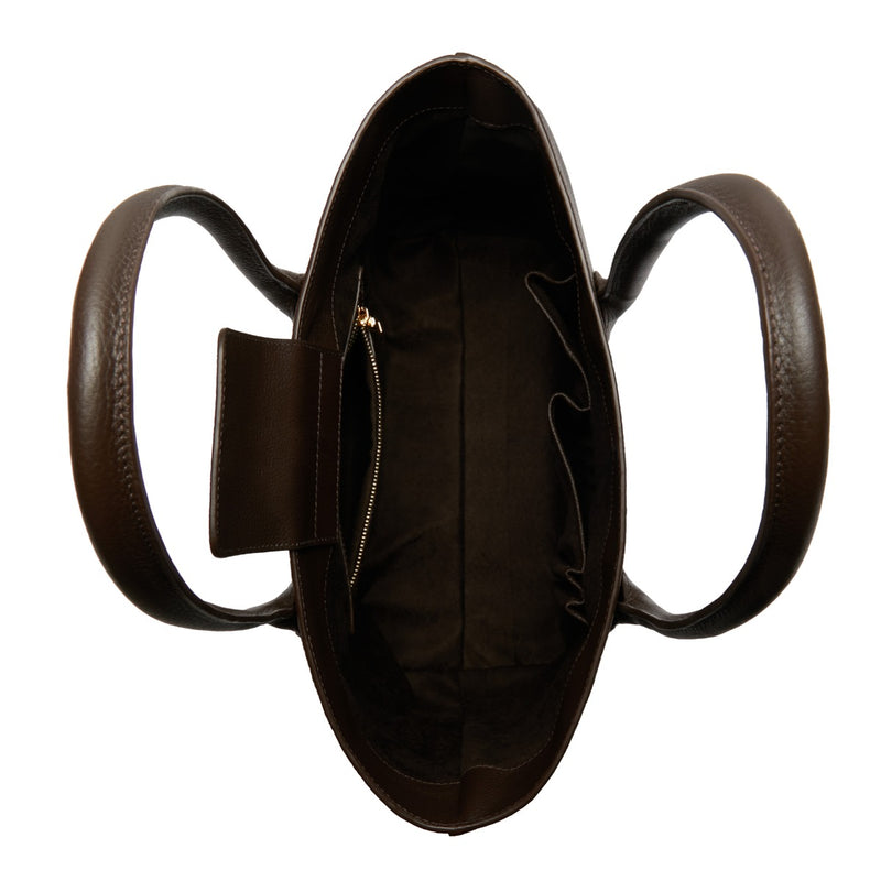 Isabel Bernard Honoré Lysanne Bruine Leren Shopper van Kalfsleer IB25089-zoom-