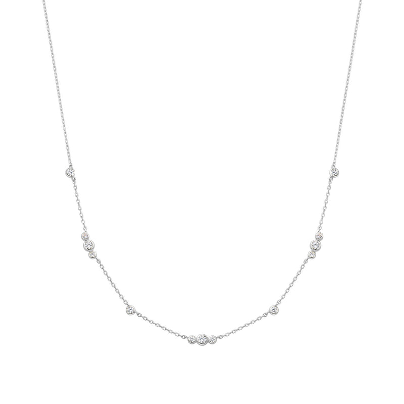 Ania Haie Miss Dainty 925 Sterling Silver Zirconia Necklace AH-N065-04H-zoom-