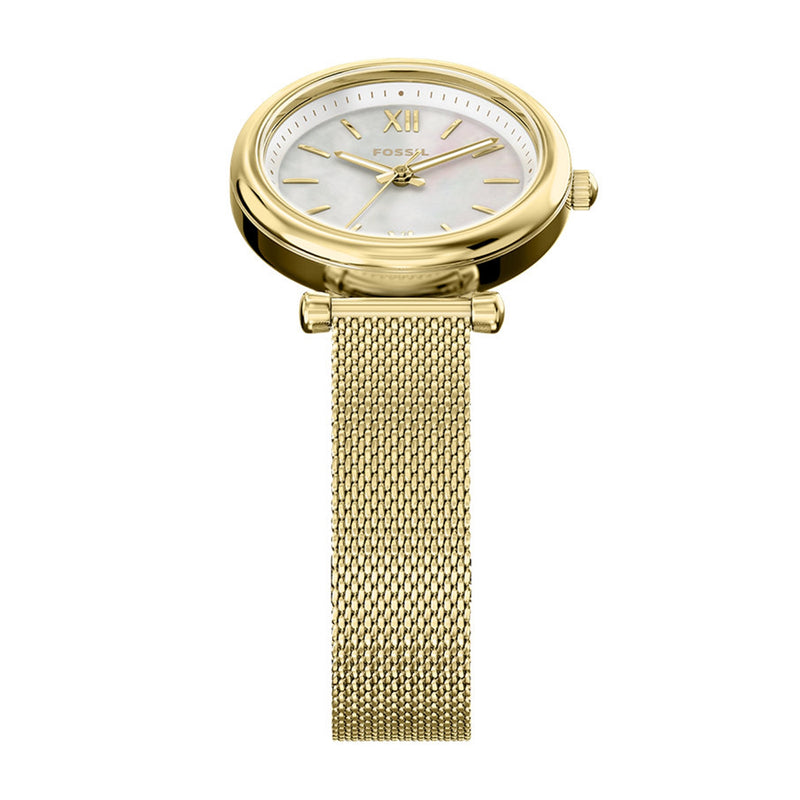 Fossil Carlie Round White Dial Watch ES5462-zoom-