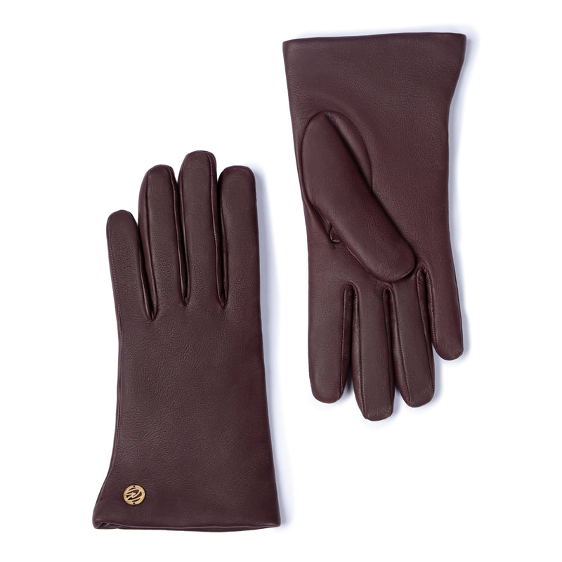 Isabel Bernard Isabel Bernard Honoré Eleanor donkerbruine leren handschoenen van geitenleer IB67000-331-8-zoom-