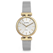 Olympic Horizon Goud en Zilver Dameshorloge OL90DDS001B