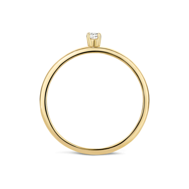 Blush 14 Karaat Gouden Ring1200YZI/46 (Maat: 46)-zoom-