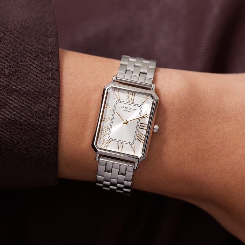 Parte di Me Orologio rectangular Dames Horloge Zilverkleurige PDM09019-zoom-