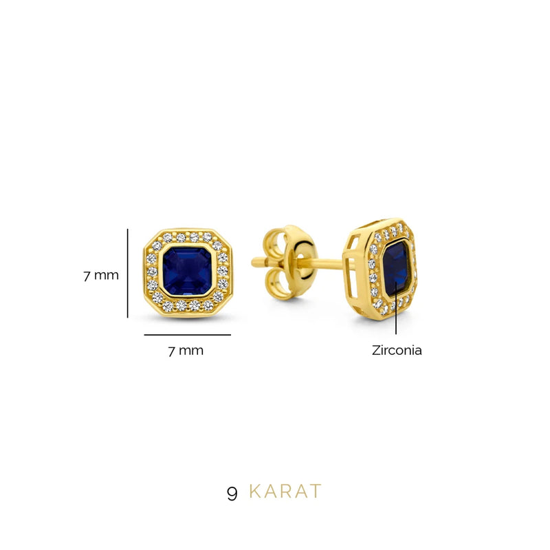 Beloro Jewels Monte Napoleone Sofia 9 Karaat Oorknoppen BO360045-zoom-