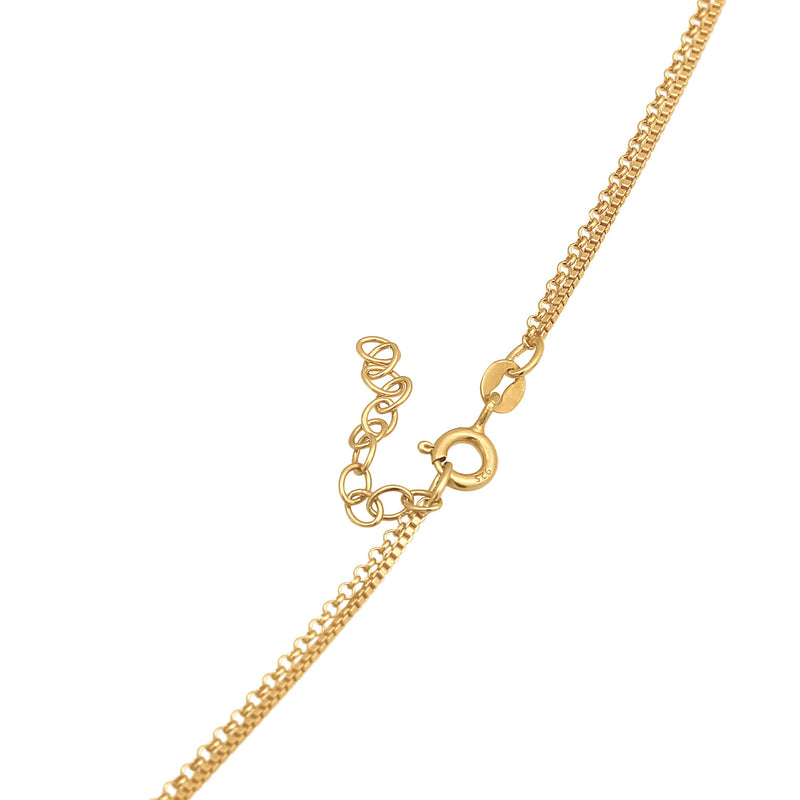 Elli 925 Sterling Silver Layered Coin Necklace with Zirconia 2004-BF-0008196-001-zoom-