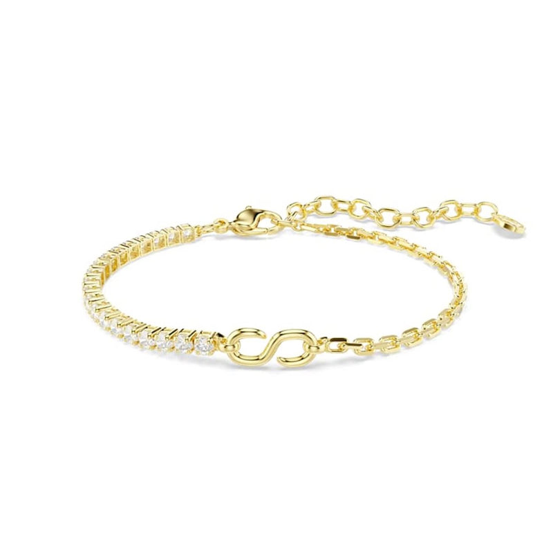 Swarovski Matrix Tennis Gouden Schakelarmband 5753925-zoom-