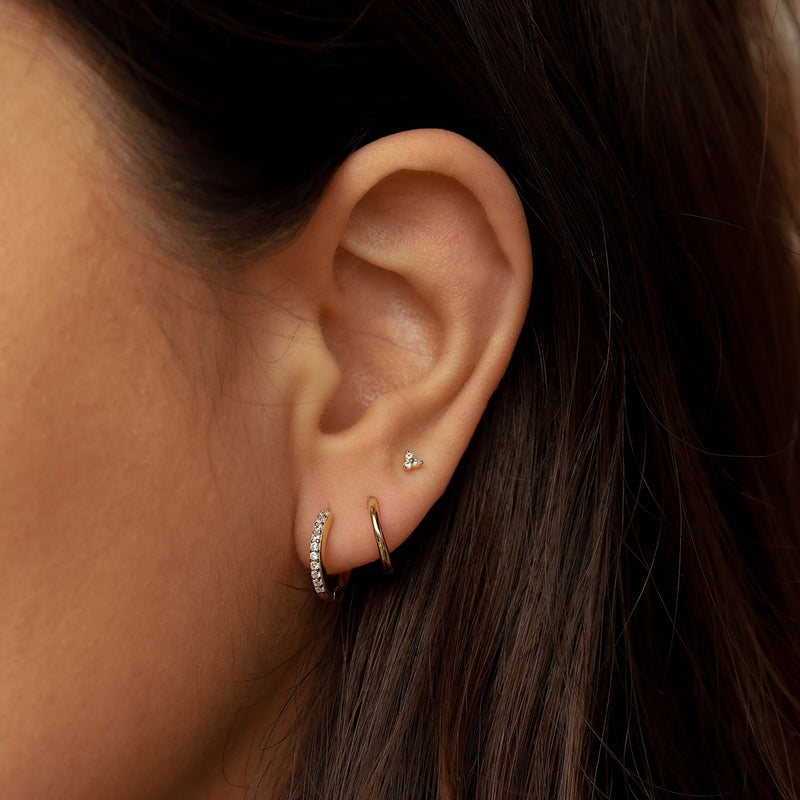 Karma 925 Sterling Silver Flow Earparty EPV47GP-zoom-