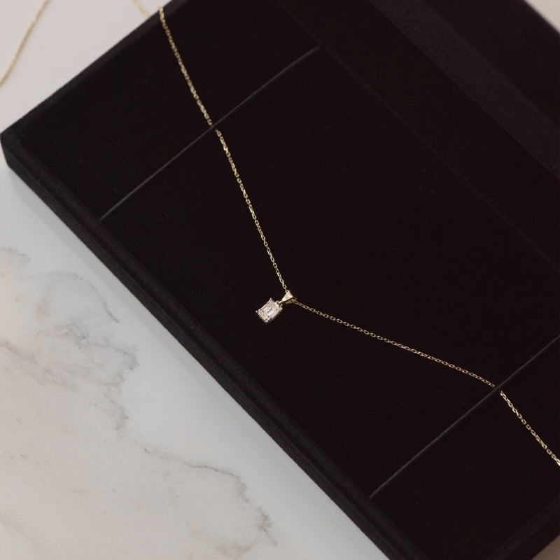 Isabel Bernard De la Paix Maxime 14 Karaat Gouden Collier | Diamant 0.11 ct | IBD350017-zoom-