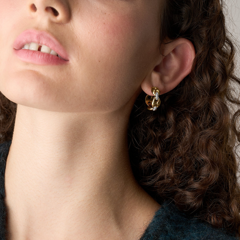 Fossil Heritage Stainless Steel Earrings JF04930998-zoom-