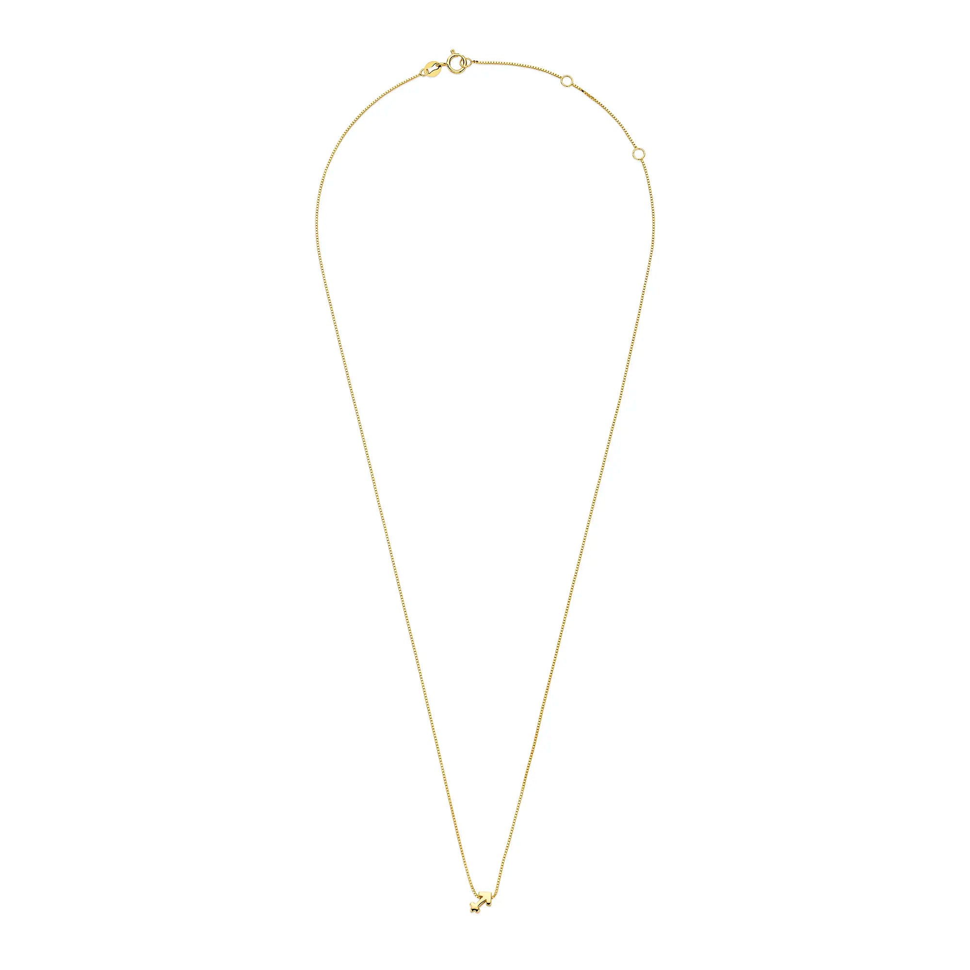 Isabel Bernard Étoiles d’Or Sagittarius 14 Carat Gold Venetian Necklace With Horoscope IB340186