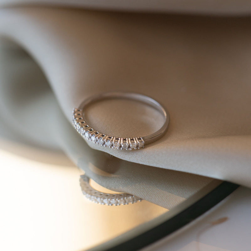 Isabel Bernard De la Paix Madeline 14 Karaat Witgouden Ring | Diamant 0.14 ct | IBD330021-50-zoom-